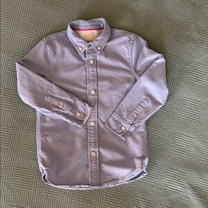 Mini Boden Boys' Blue Oxford Shirt